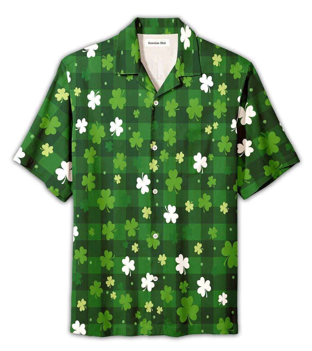 Felacia [Hawaii Shirt] Irish Pride Happy St. Patrick's Day Shamrock Tartan Hawaiian Aloha Shirts-ZX3236